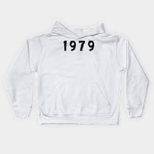 1979 year | simple black Kids Hoodie